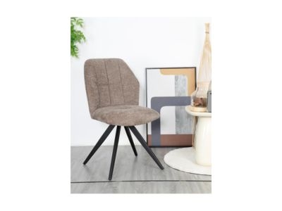 CHAISE FIXE CARLY PIEDS NOIR BLISS 18